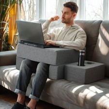 Adjustable Folding Reading Pillow, Lap Desk Pillow for Adult, Memory Foam Gam...