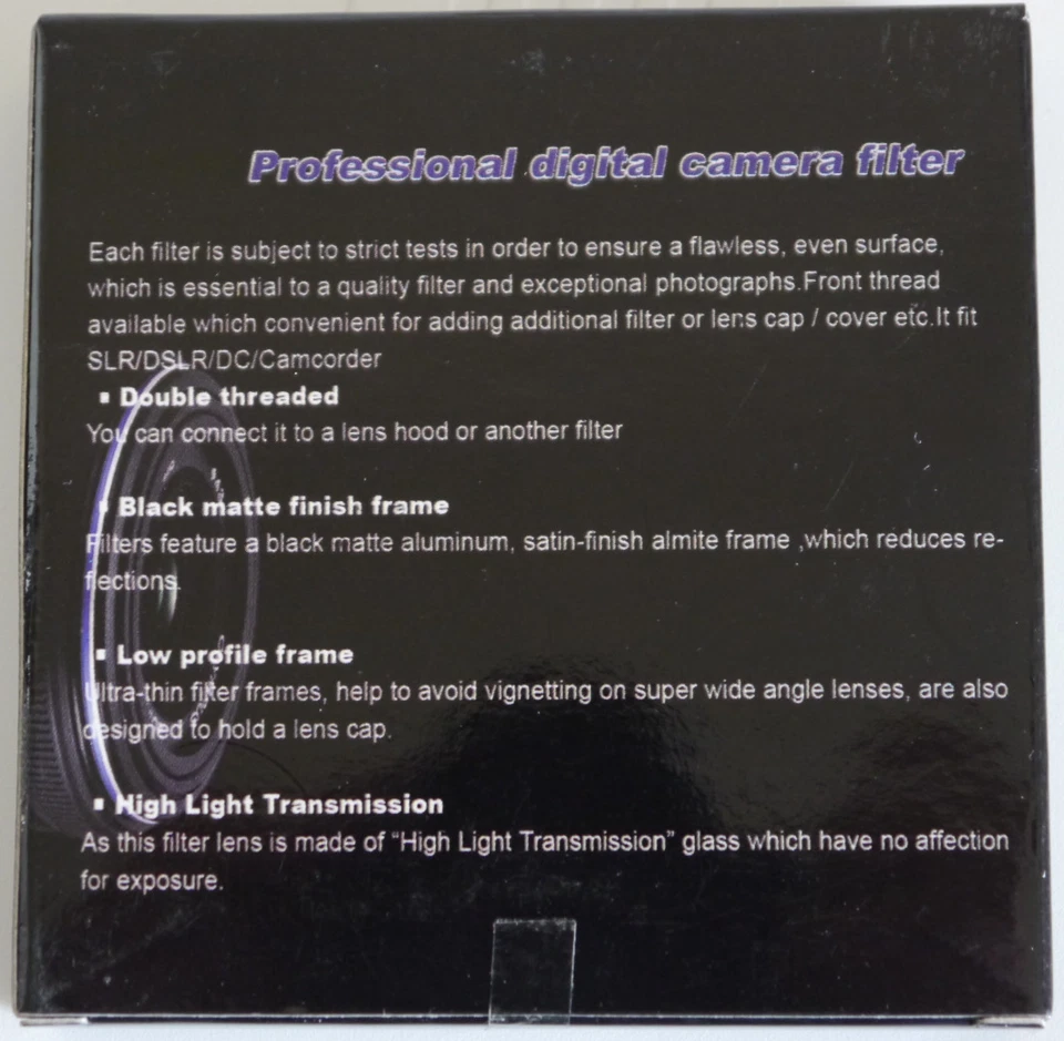 BPS 62MM UV FILTER . - Image 2 of 2