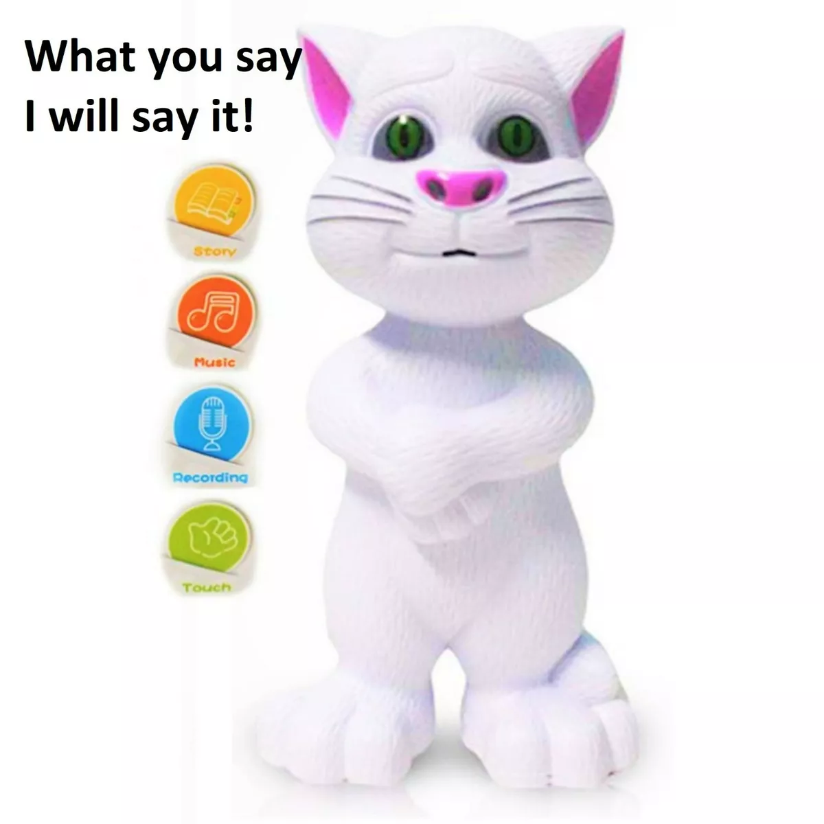 Talking Tom Cat Plush Angela Hank Ginger Ben Cant Talk Tom Cat Soft Stuffed  Doll Plush Toy Plushine Children's Toy Gift