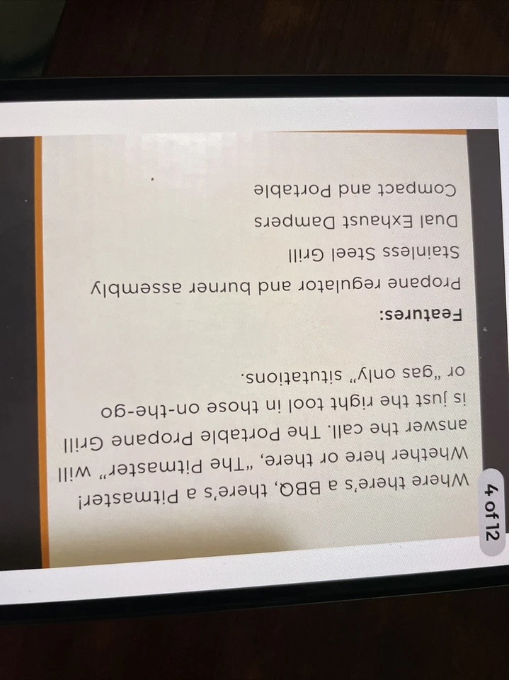 New Pitmasters, Barbecue, Portable Propane Grill - Image 4 of 4