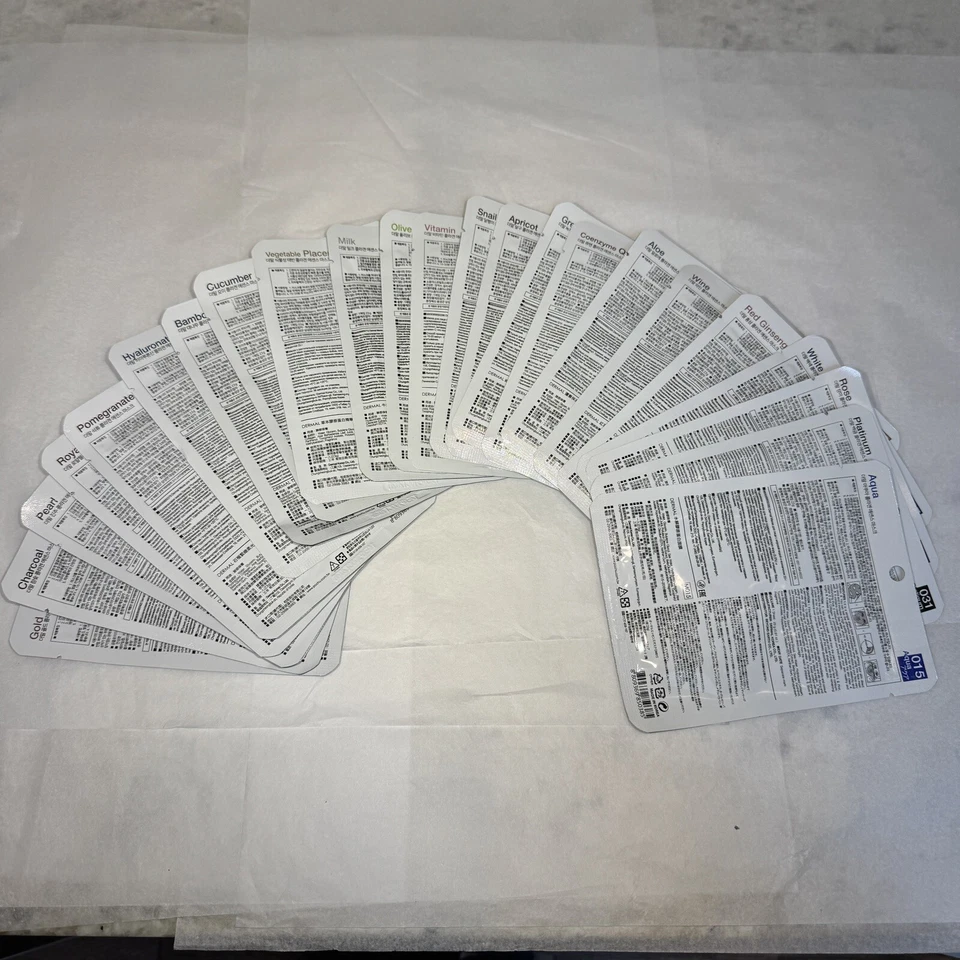 Dermal Korea Collagen Essence Full Face Facial Mask Sheet (24 Combo Pack) - NEW - Image 2 of 2