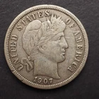1907 ***P*** BARBER DIME **NICE COIN!** FREE SHIPPING! M5067