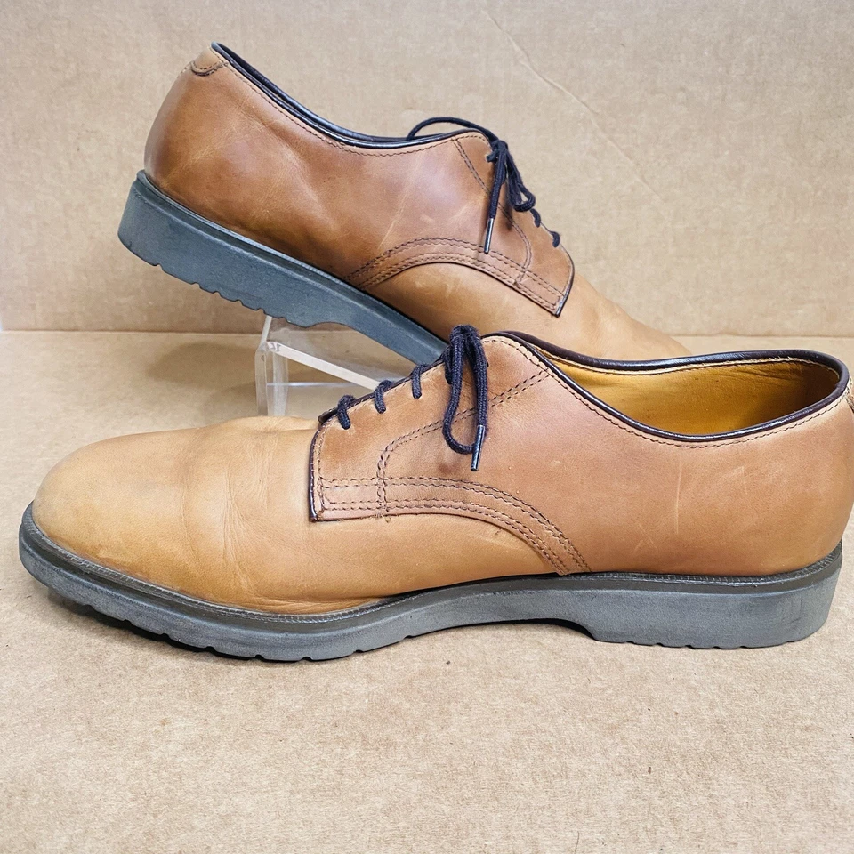 Eddie Bauer Hombres Con Cordones Oxford Talla 10.5 M CUERO Marrón De Colección EE. UU. Foto 2 de 4