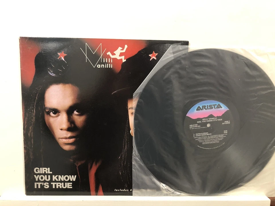 MILLI VANILLI - GIRL YOU KNOW IT'S TRUE 12" 33 RPM Arista AD1-9780 Electronic NM Foto 3 de 4