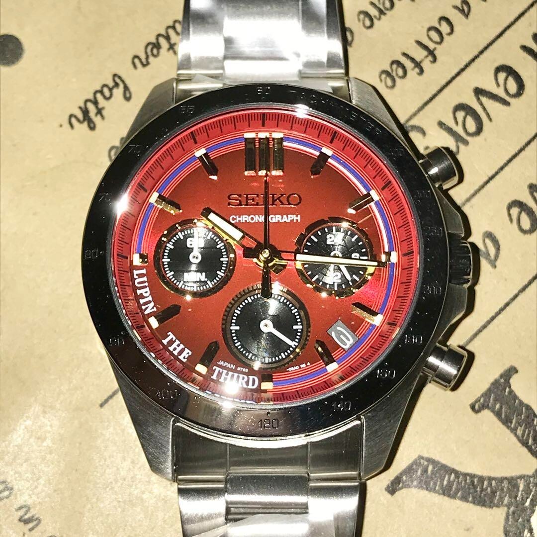Limited to 3000 pieces, Lupin III x Seiko watch, silver Fashion