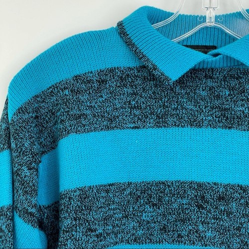 Vintage silver unicorn striped sweater layer look kids size M 10-12 - Picture 2 of 11