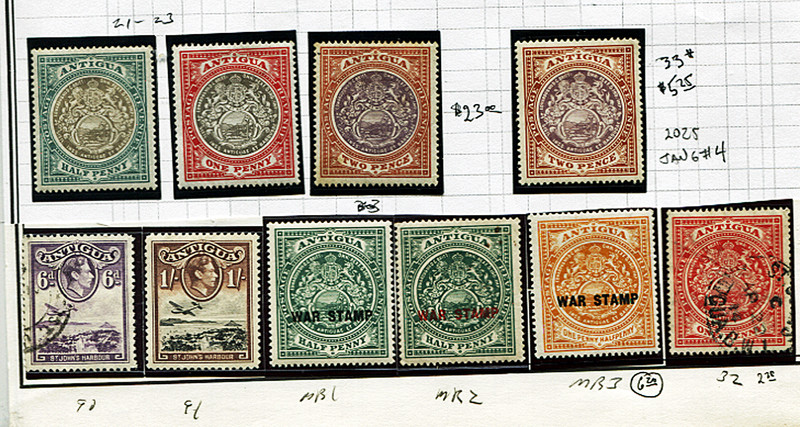 🦋🦋Ascension collection,#21-23, MR1-3MH, OG, F/VF , Sc$40.00  less 25% Scott!