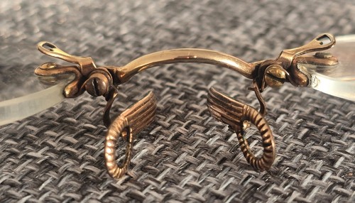 Antique 1890s Pince-Nez 12ct Rolled Gold Glasses | A.T. Francis | Edwardian - Picture 10 of 19