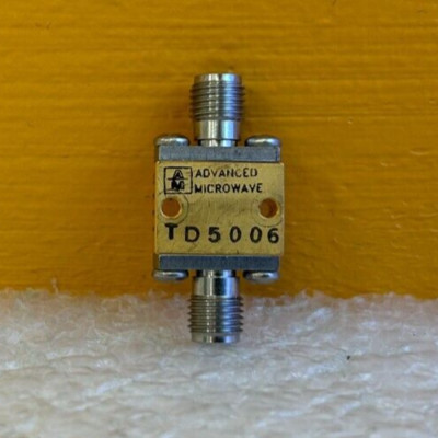 Advanced Microwave TD5007 4 to 8 GHz, 15 dBm Max, SMA (F-F) RF Detector. Tested!