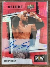 2022 AEW Scorpio Sky Red Rainbow AUTO ALLURE Trading Card Upper Deck #85868