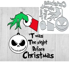 Christmas Eve Metal Die Cuts, Night Before Christmas Metal Cutting Dies Cut S...