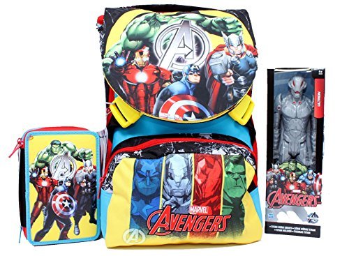 ZAINO SEVEN AVENGERS ULTRON MARVEL + ASTUCCIO ASSORTITO SCHOOL PACK SJ  CIVIL WAR | eBay