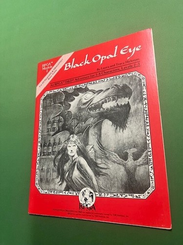 AD&D RPGA 2 BLACK OPAL EYE RAREST OF THE 4 MODULE SET FINE+ GRADE - Picture 1 of 5