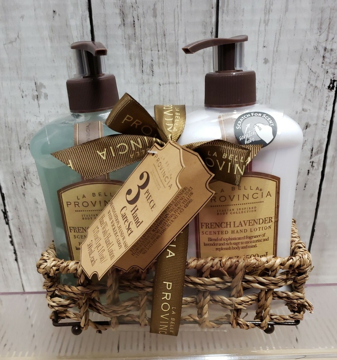 BRAND NEW LA BELLA PROVINCIA FRENCH LAVENDER HAND SOAP/LOTION SET
