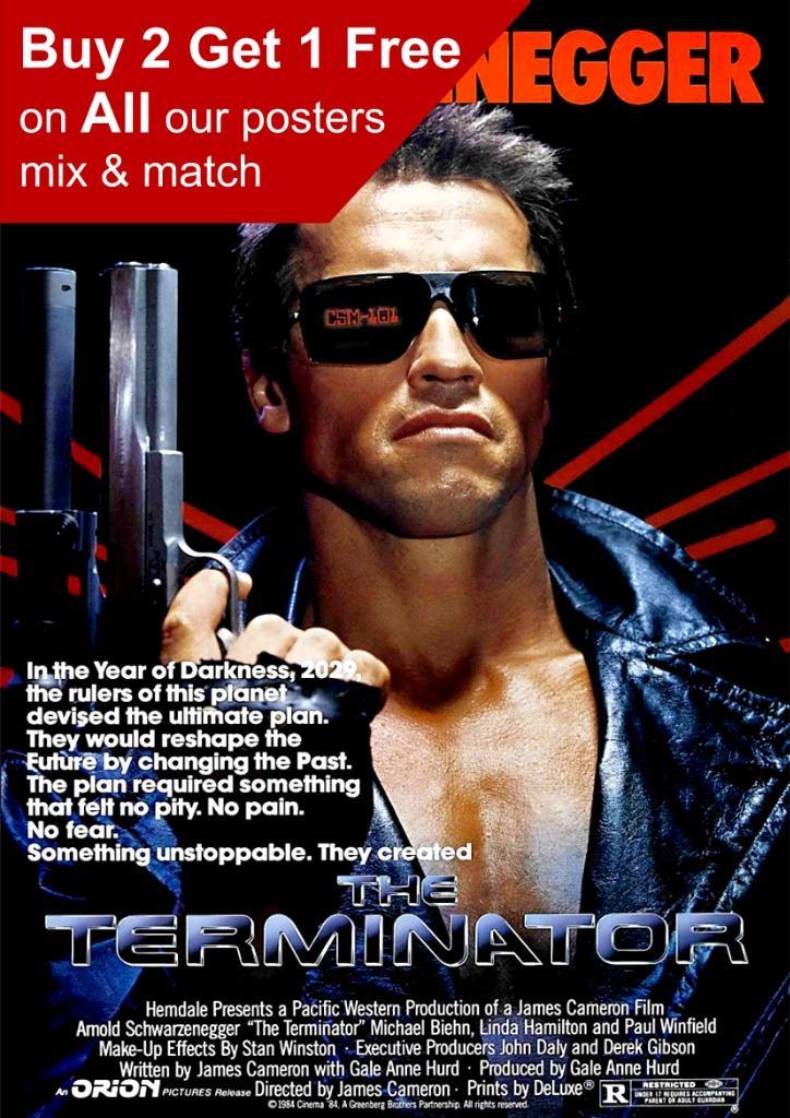 The Terminator 1984 Movie Poster A5 A4 A3 A2 A1 | eBay