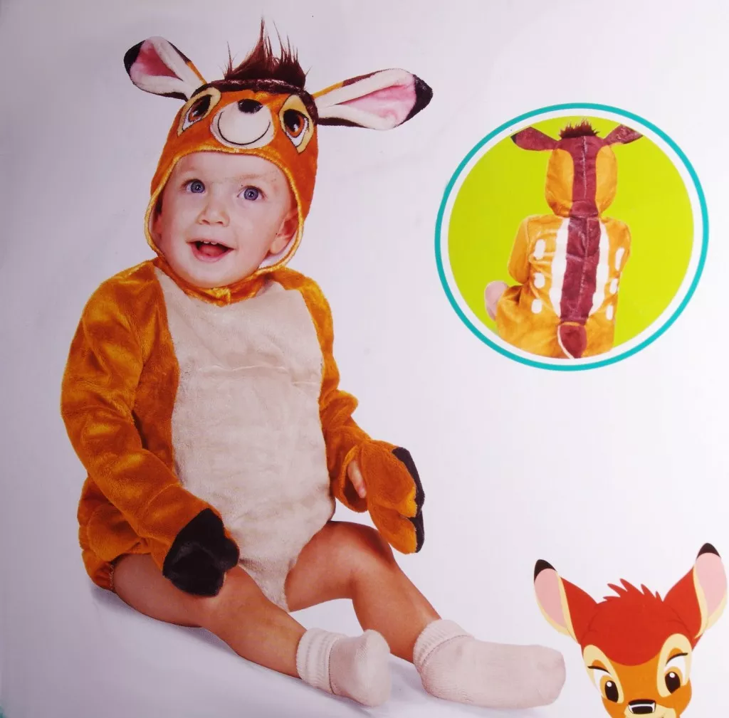 Disney BAMBI Baby Boys Girl Cute Deer Halloween Purim Costume 6 12 18  Months NEW