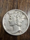 1943-D Mercury Dime - Actual Silver Coin Shown Extra Fine Same Day Shipping Free