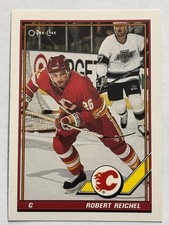 1991-92 O-Pee-Chee #411 Robert Reichel Calgary Flames