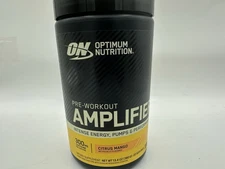 Optimum Nutrition ON Pre-Workout Amplifier Powder Citrus Mango 13.4oz 20 Serving