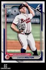 2024 Bowman Draft #BD-74 Carter Holton 1st Bowman Atlanta Braves