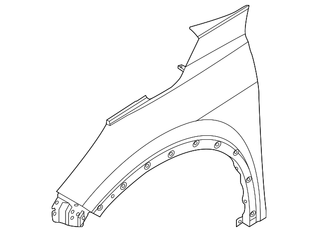 Genuine Nissan Fender 63100-6RR0A