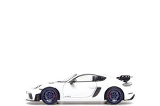 Norev 1:18 Porsche 718 Cayman GT4 RS (982) Weissach Package in White / Indigo