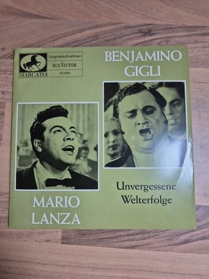 Mario Lanza - Benjamino Gigli - unvergessene Welterfolge - SP - Marcato