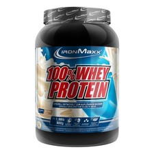 IronMaxx 100% Whey Protein Pulver 900g Neutral Cremiger Eiweißshake mit BCAAs &
