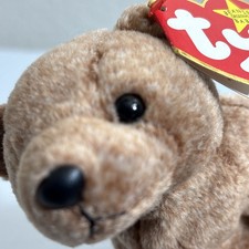 🐻 TY Beanie Baby Pecan the Bear • Retired Plush • New w/ Tags • Brown Teddy ✨