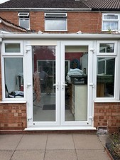 External double Glazed french doors in frame 1650wide x 2190deep