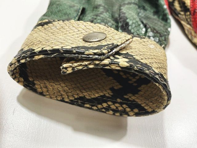 item 18AW GUCCI python print leather bomber jacke… - image 5