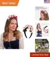 Elegant Floral Headband for Women - Perfect for Oktoberfest  Special Occasions