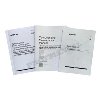 Caterpillar H45 H45s H50 H50s 63 H63 H63s Hydraulic Hammer Full Service Manual