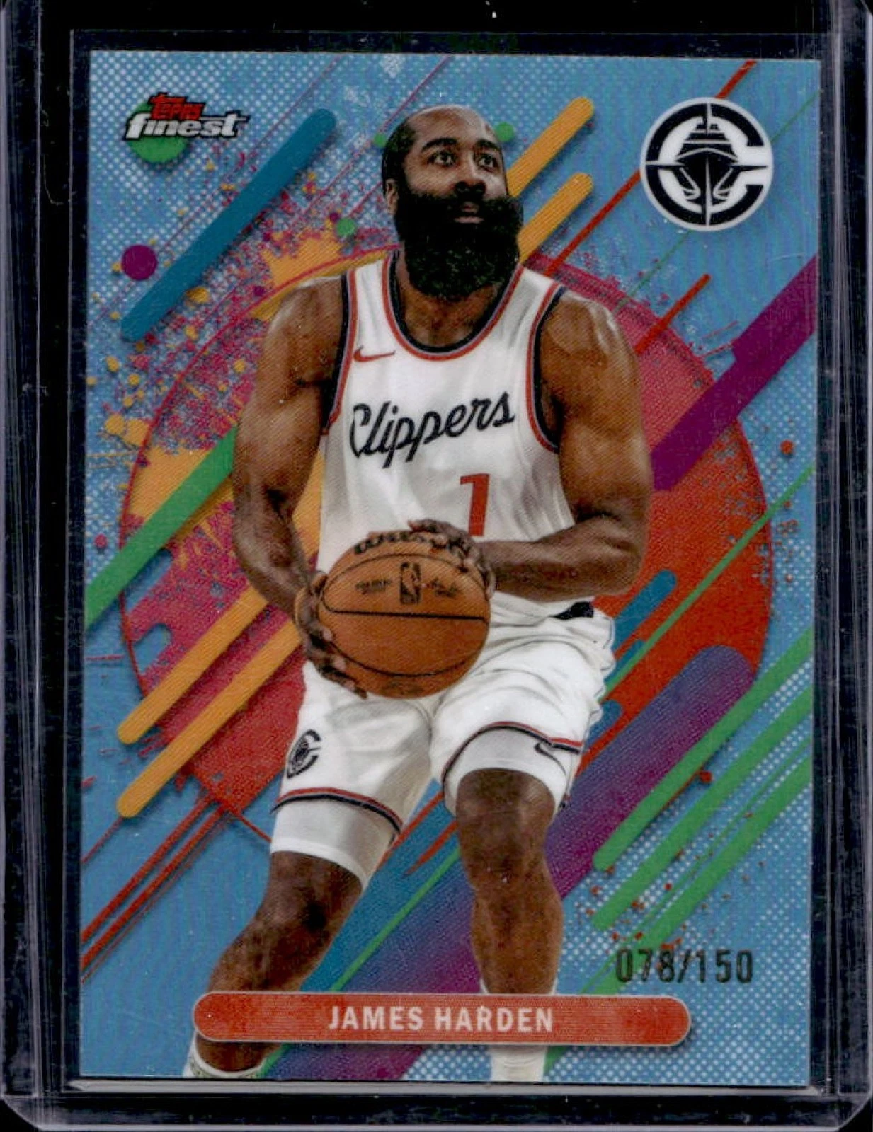 2025-26 Finest James Harden Sky Blue Refractor /150