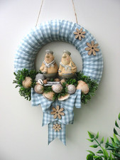 Türkranz "Matrosen" Türdeko Wand Dekokranz Sommerkranz maritim grau 19cm