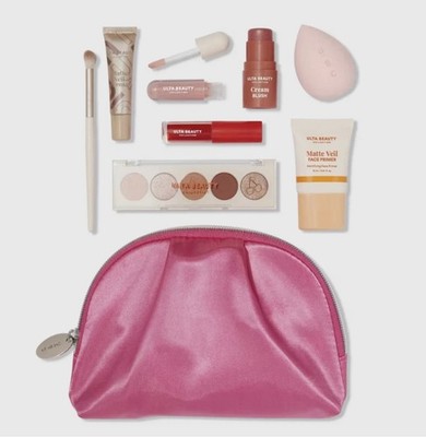 9 Piece Ulta BEAUTY Collection Makeup Gift Set Pink 2025, $55 value, BRAND NEW