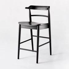 Threshold designed w/Studio McGee Armless Counter Stool Bar Farmhouse 24" Black