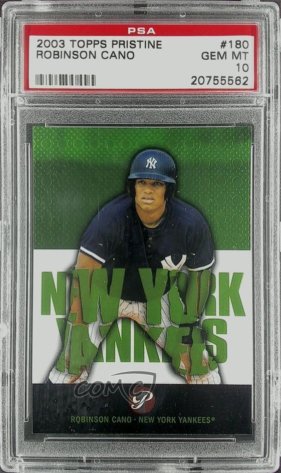 2003 Topps Pristine /1499 Robinson Cano #180 PSA 10 GEM MT Rookie RC
