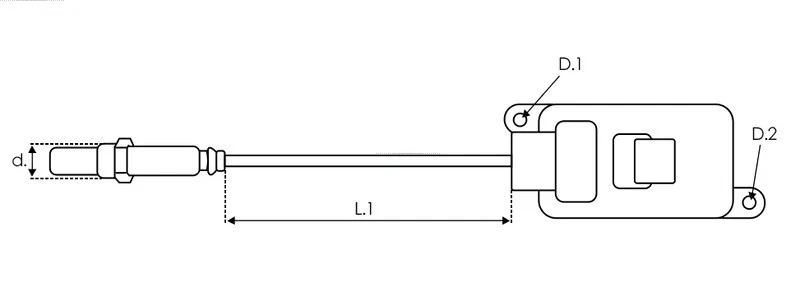 Sensor NOx adecuado para MERCEDES BENZ A 180 2.0 D SNS381B A0009053009 A1033009 AT Foto 3 de 3