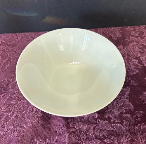 Japanische Reisschale mit Fuß blau-weiß handbemalt Bambusbäume - Bild 7 von 7