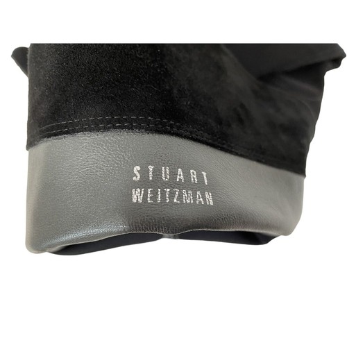 Stuart Weitzman Boots Women's 8.5 Over The Knee Black Suede Tall Stretch Pull-On - Picture 8 of 9