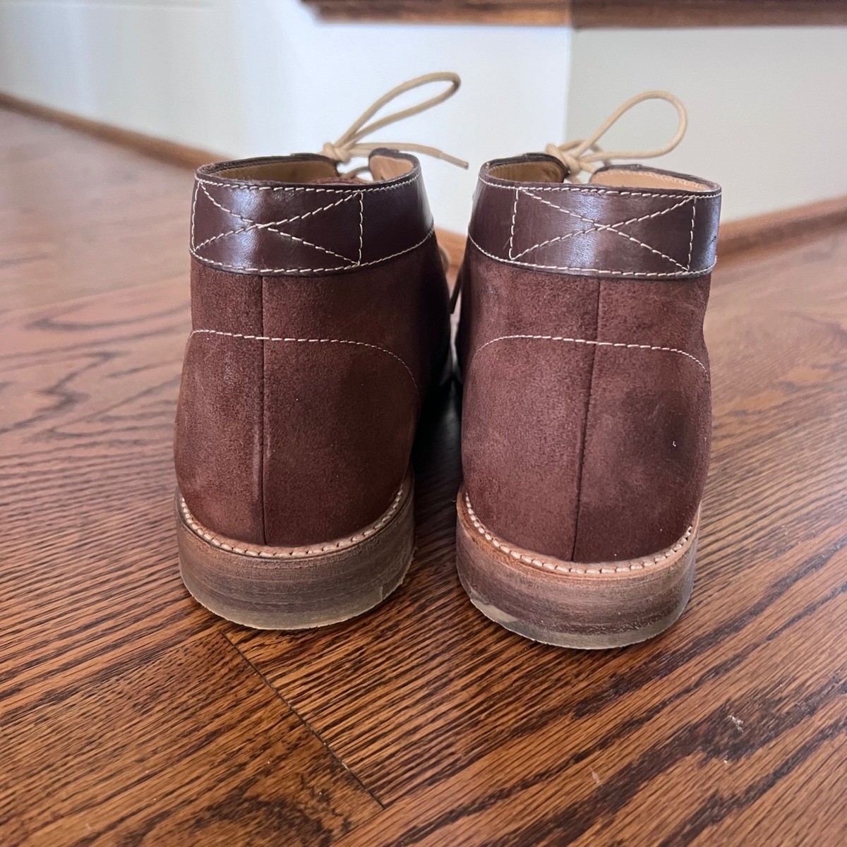 Charles Tyrwhitt Rye Brown Suede Leather Chukka Boots Made  display picture 2