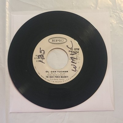 Back Porch Majority - Ol' Dan Tucker/ Hey Nelly Nelly - Epic Promo 45 RPM Record