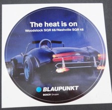 Werbe-Aufkleber Blaupunkt Autoradio Woodstock Nashville Oldtimer AC Cobra