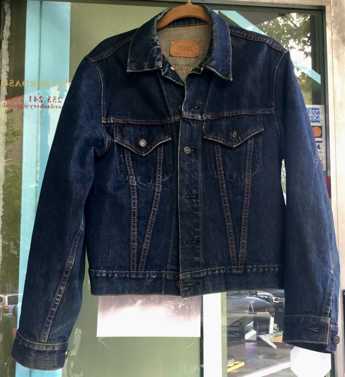 Vintage 1960's Levis Men's Denim Jacket Big E Type III 2 Vintage 1960's Levis Men's Denim Jacket Big E Type III 2