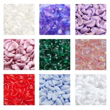 Rutkovsky 111-00011 Curved Petal Pressed Beads Czech Glass 13x7mm Size 10g Pack