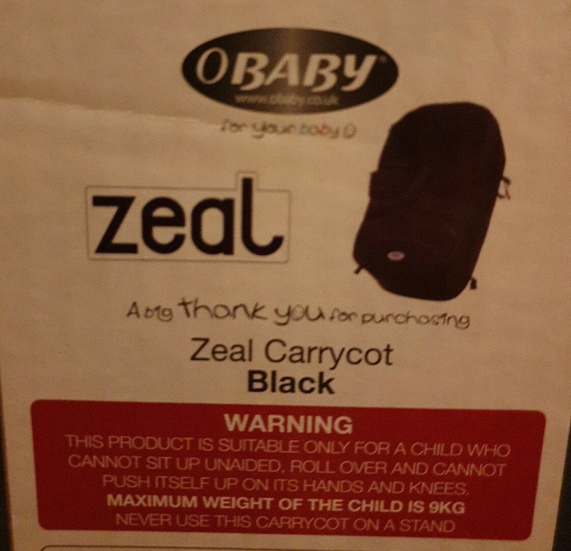Obaby zeal cheap carrycot