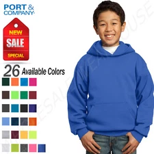 Port & Company Youth Core Fleece Pullover Hooded Sweatshirt M-PC90YH