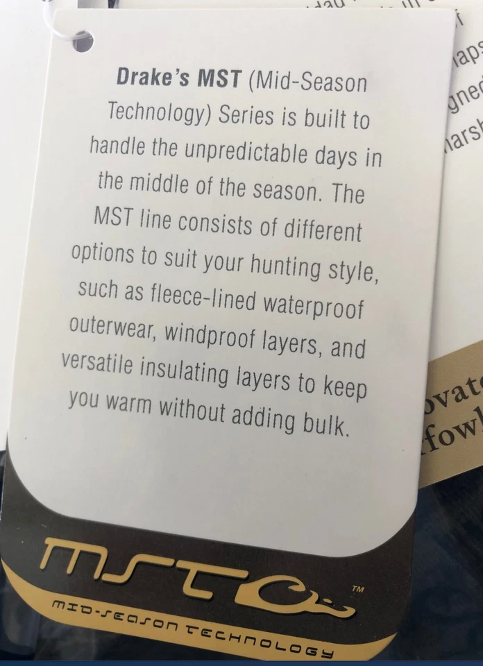 Drake Waterfowl MST Breathelight Fleece 1/4 Zip Pullover Max 5 Size Small - Image 4 of 4