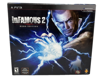 inFAMOUS 2 Hero Edition (Sony PlayStation 3, 2011) Open Box NEW Contents